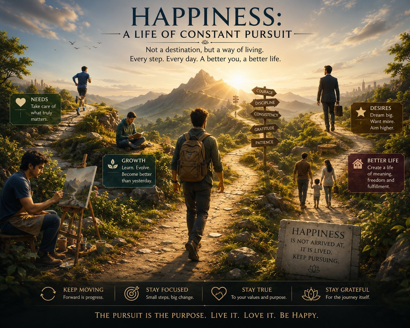 Happiness: A Life of Constant Pursuit